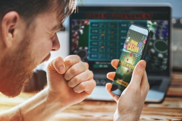 50 bet slots section showing reel game categories on mobile browser